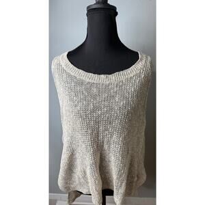 Eileen Fisher Organic Linen Cotton Sleeveless Knit Top Boho Langenlook Boxy